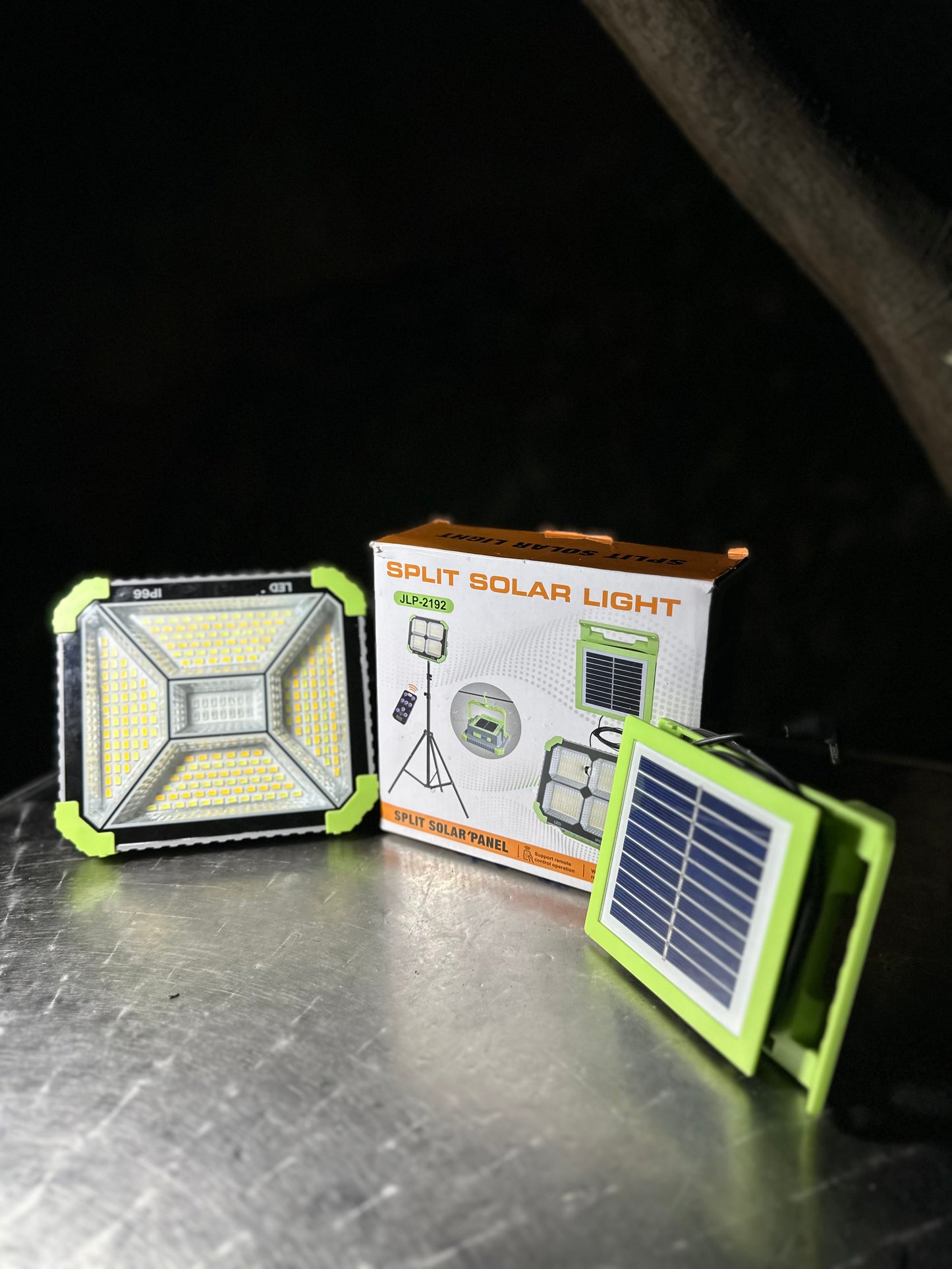 💡 مصباح شمسي قوي Split Solar Light JLP-2192 مع لوحة شمسية منفصلة