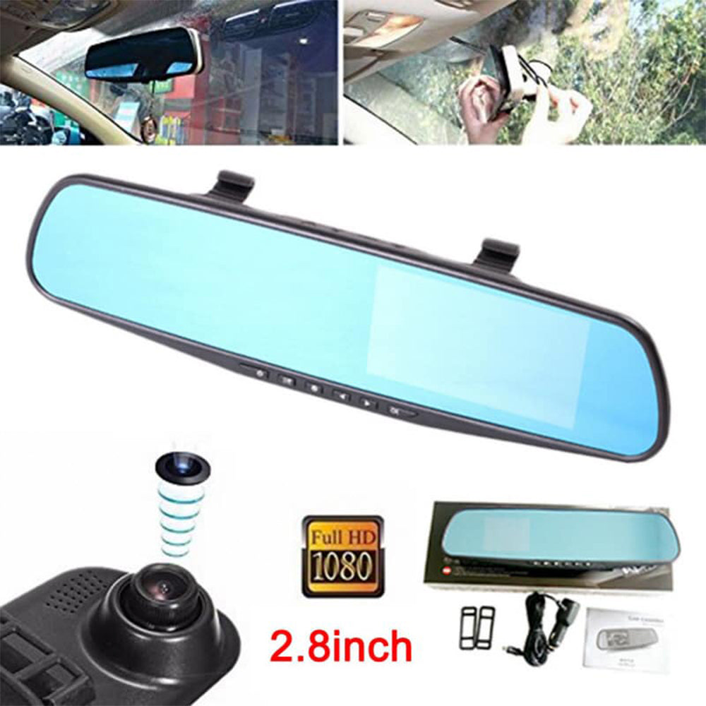 🚗 كاميرا مرآة السيارة الذكية مع شاشة HD وتسجيل تلقائي
