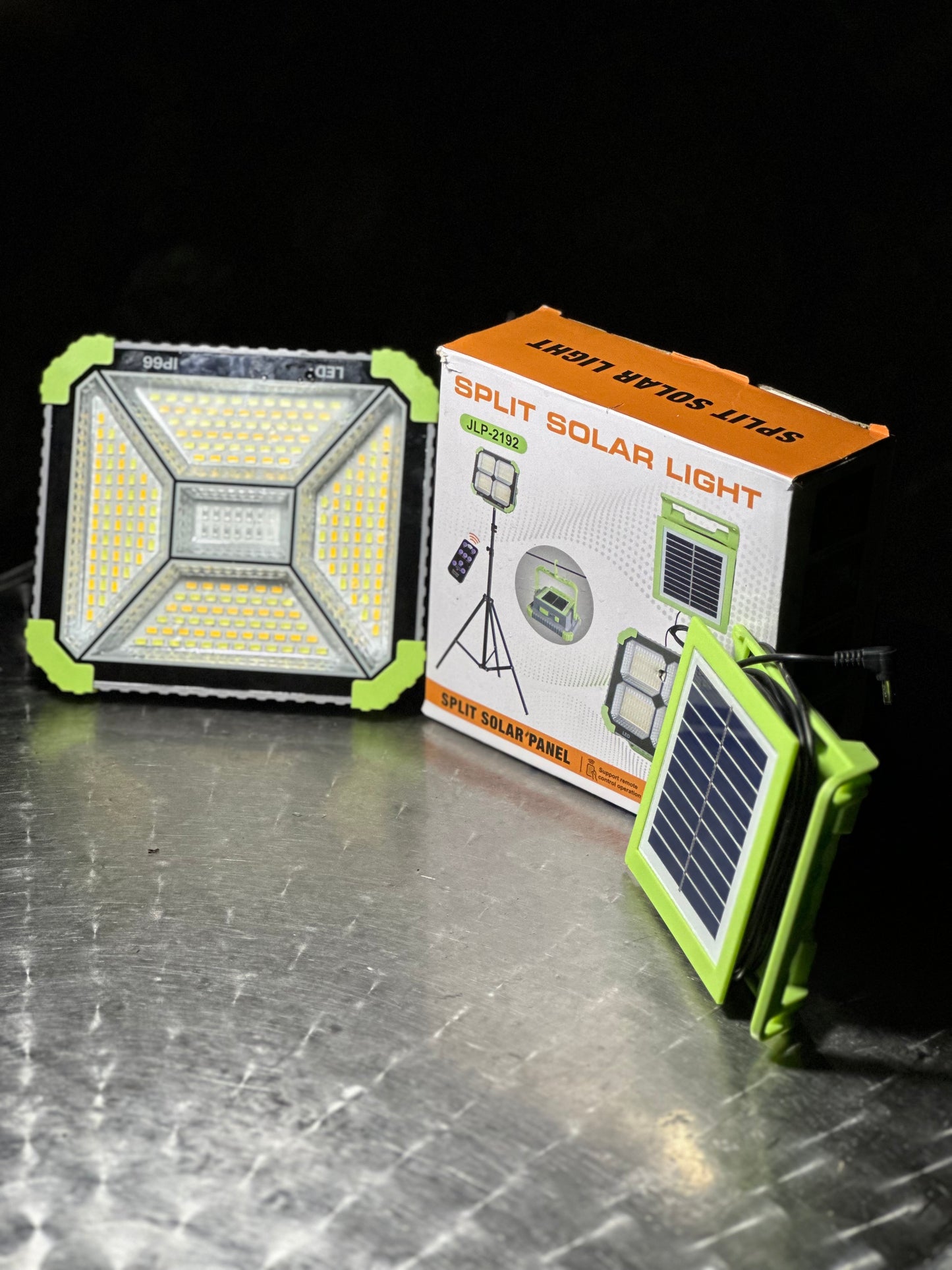 💡 مصباح شمسي قوي Split Solar Light JLP-2192 مع لوحة شمسية منفصلة