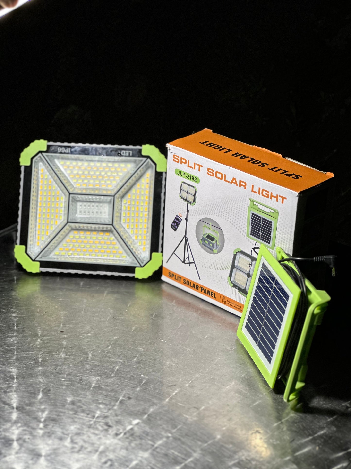 💡 مصباح شمسي قوي Split Solar Light JLP-2192 مع لوحة شمسية منفصلة