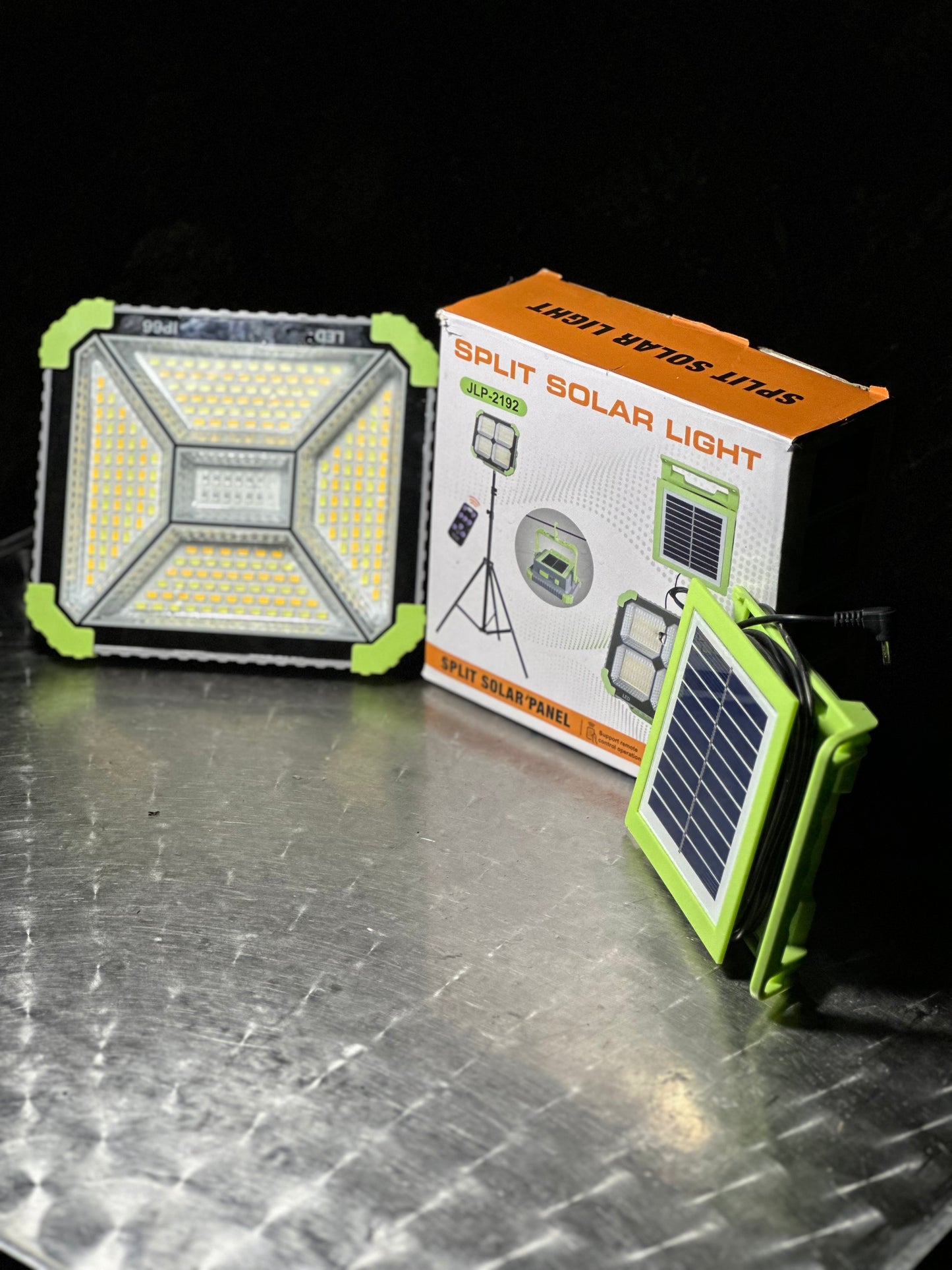 💡 مصباح شمسي قوي Split Solar Light JLP-2192 مع لوحة شمسية منفصلة