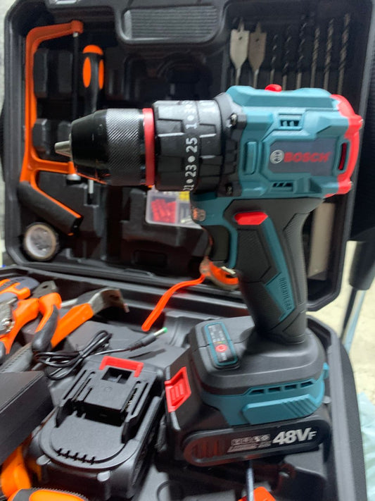 طقم دريل/مفك BOSCH 48V — أداء احترافي في علبة واحدة